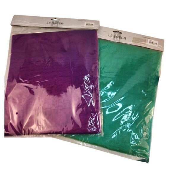 Runner 25" x 6 feet, Leiser Sheer Fabric Pack Teal Green & Purple Polyester Part - Picture 5 of 10